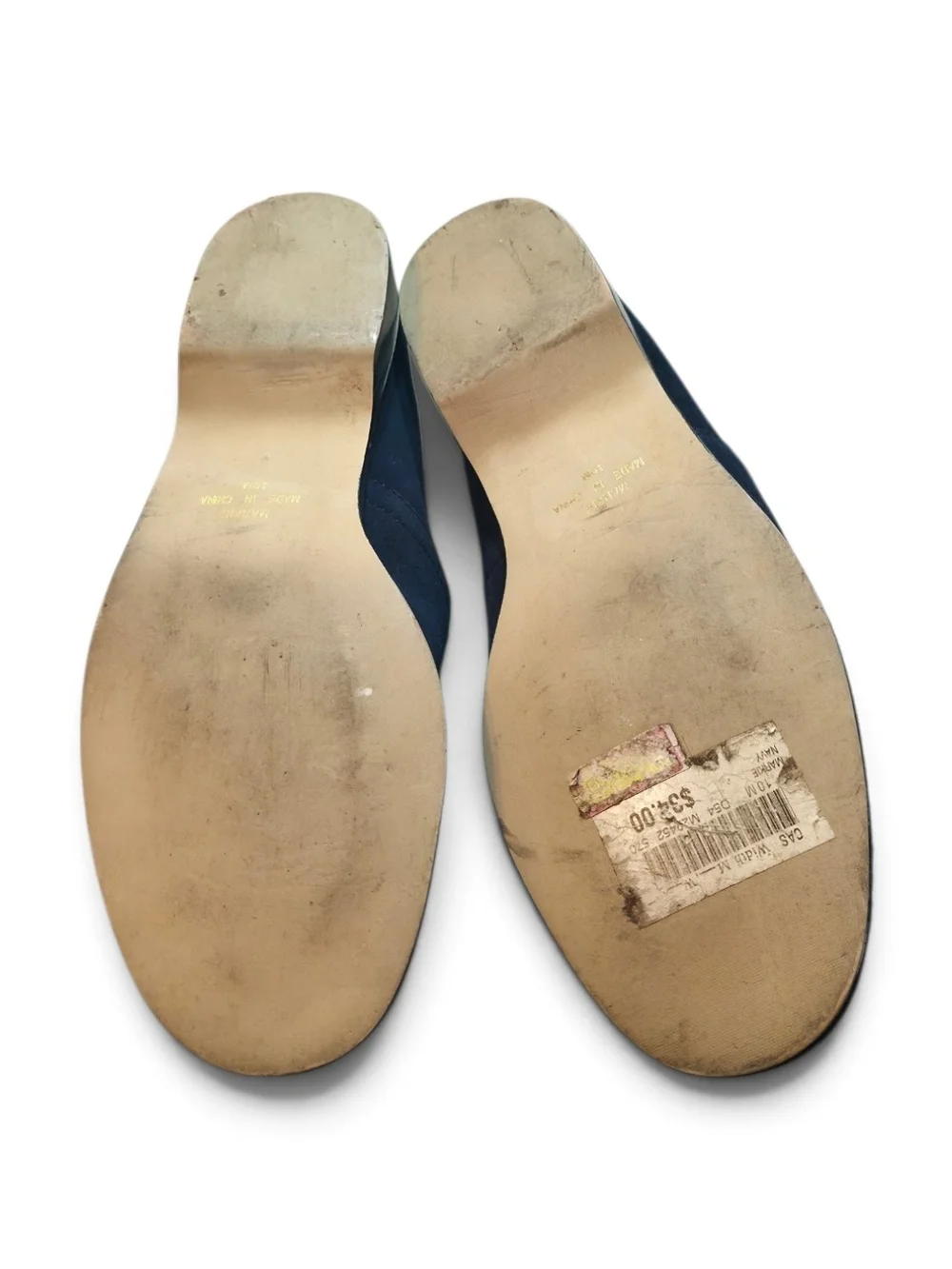 Men's Navy Slip-On Dress Loafers